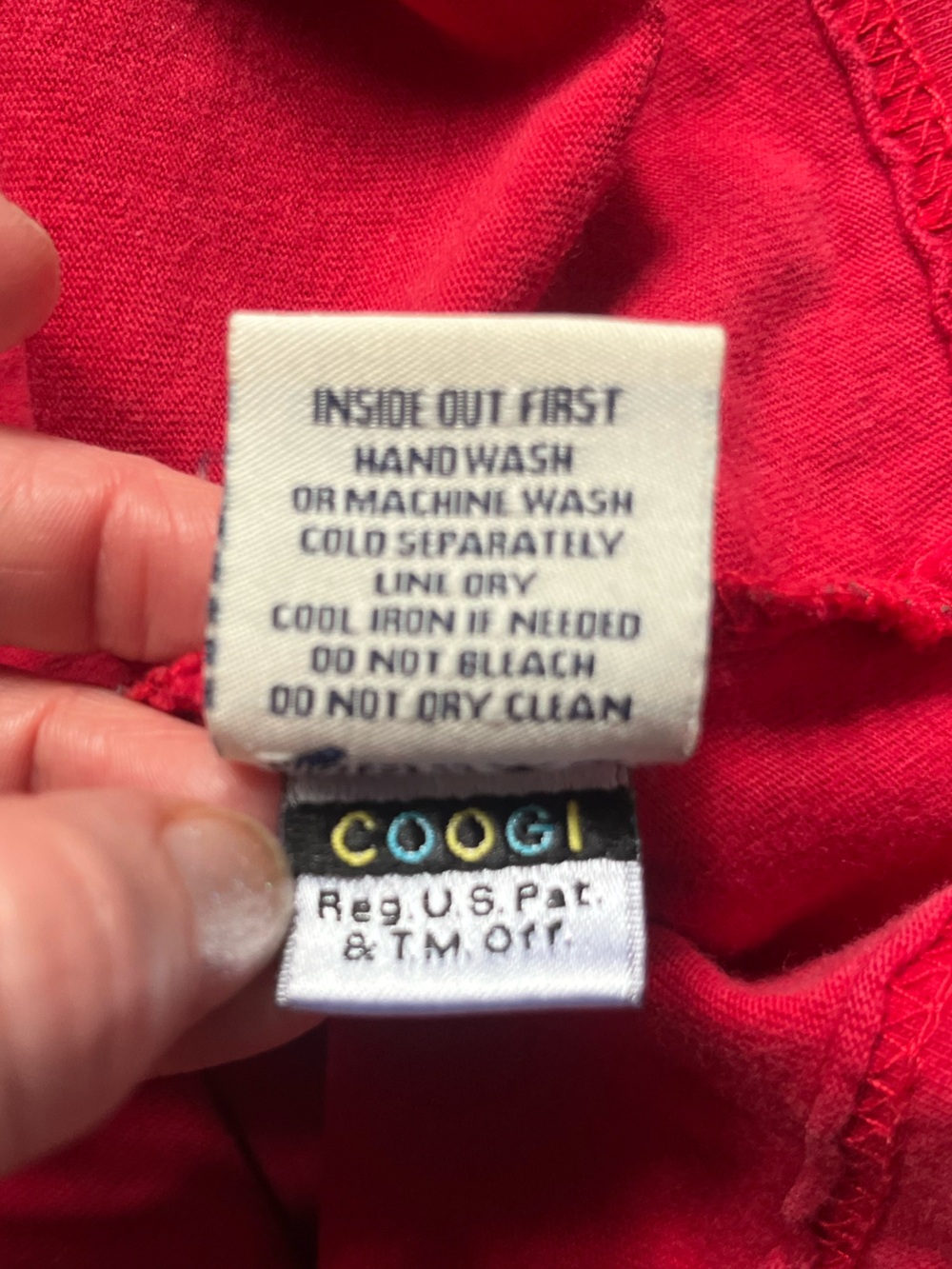 COOGI Red Logo Cargo Pocket Crew Neck Tee Shirt Men’s Size L Streetwear 90s Y2K - Picture 7 of 9